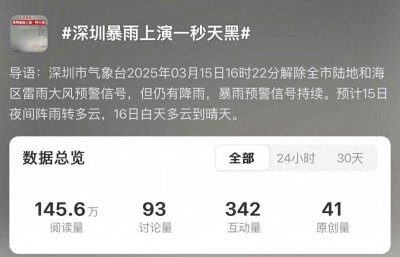 ​“深圳暴雨上演一秒天黑”上热搜，原因又是这条“线”｜气象科普堂
