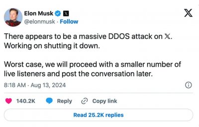 ​疑遭黑客网络攻击，访谈推迟40分钟，马斯克对话特朗普，他们谈了什么？_ZAK