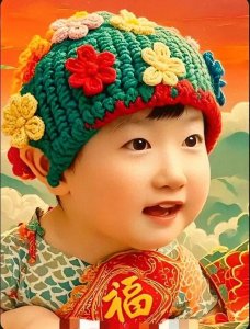​萌翻全网2025年画娃娃新形象爆光胖嘟嘟福娃女娃成新年最萌担当