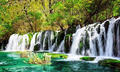 九寨沟珍珠瀑布的导游词