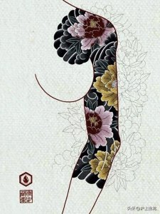 ​萦绕花纹 绽放个性 22张花臂手稿及纹身图案