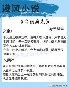 ​三本经典港风背景小说：《今夜离港》《罪恶之城》《鹅掌》