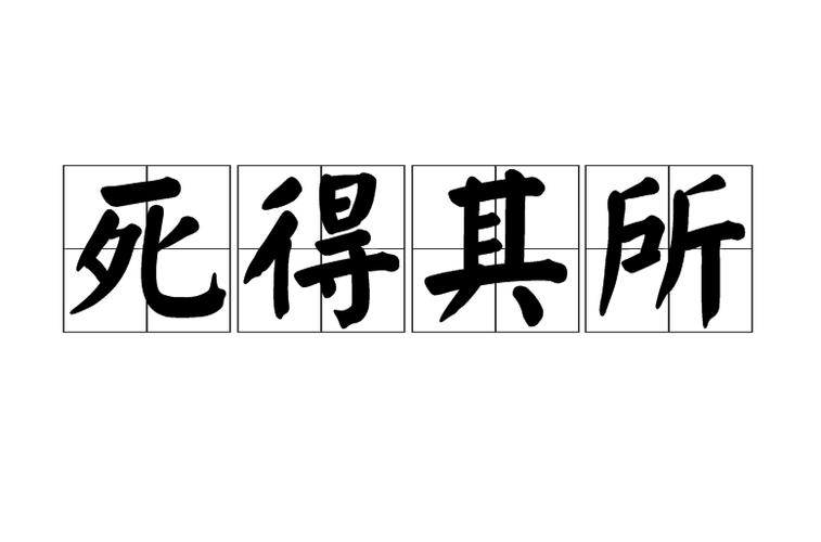 死得其所的意思是什么（词语死得其所什么意思）