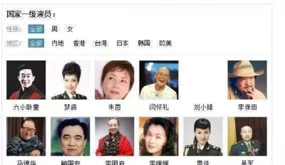 ​国家一级演员名单已更新，周星驰、刘德华上榜，未见吴京、古天乐