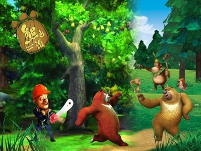 ​熊出没最恐怖的一集，人身狼头的怪物夜杀松鼠（狼人之夜）