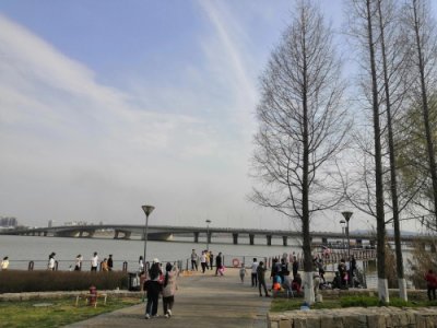 ​中国最大的城市内湖，国家AAAA级旅游景区——龙子湖西岸